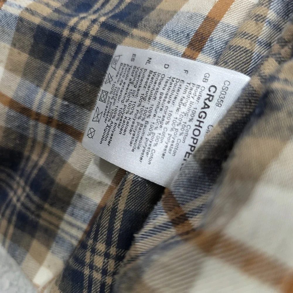 Craghoppers‎ mens puffer Blue Utility vest size Xlarge Flannel Lining
